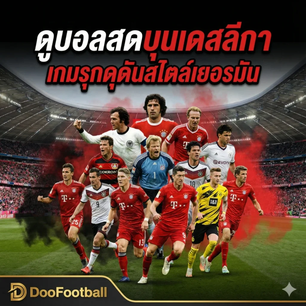 ดูบอลสดบุนเดสลีกา – เกมรุกดุดันสไตล์เยอรมัน