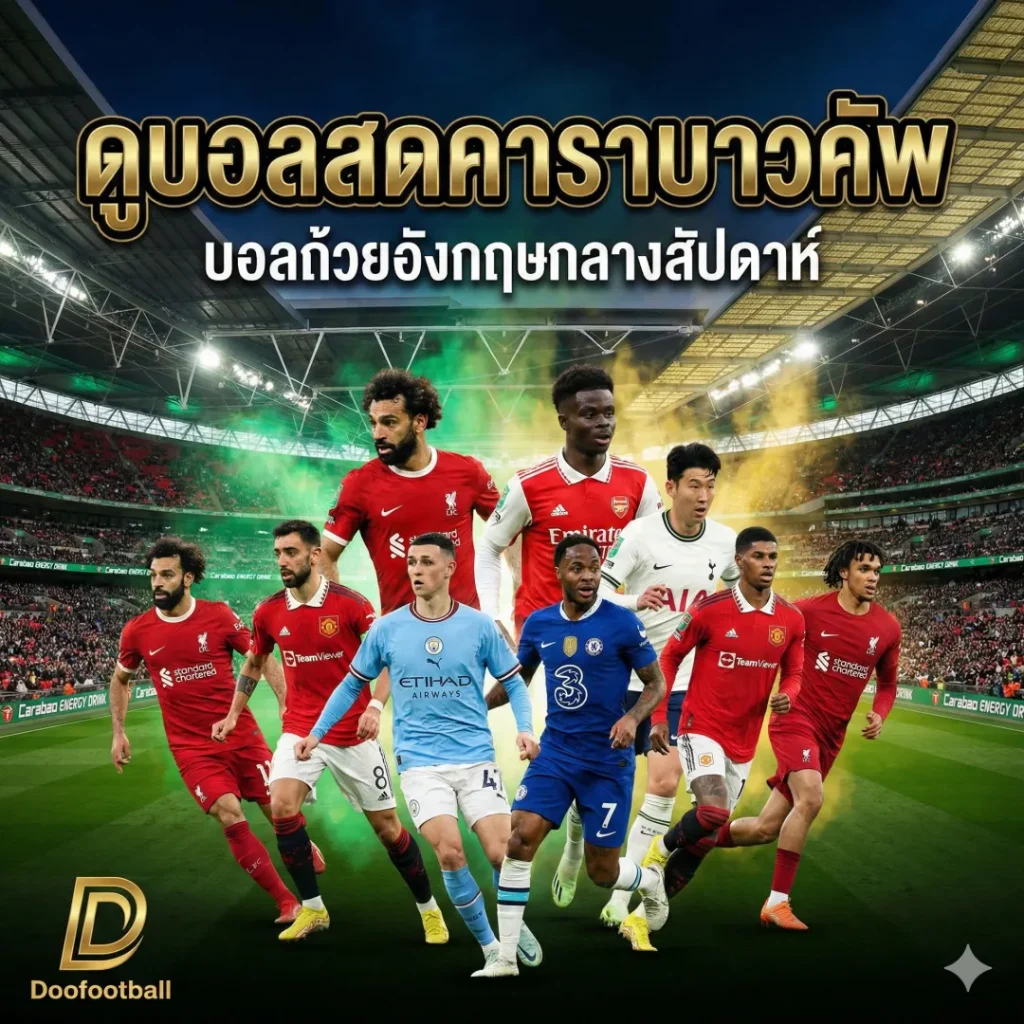 ดูบอลสดคาราบาวคัพ – บอลถ้วยอังกฤษกลางสัปดาห์